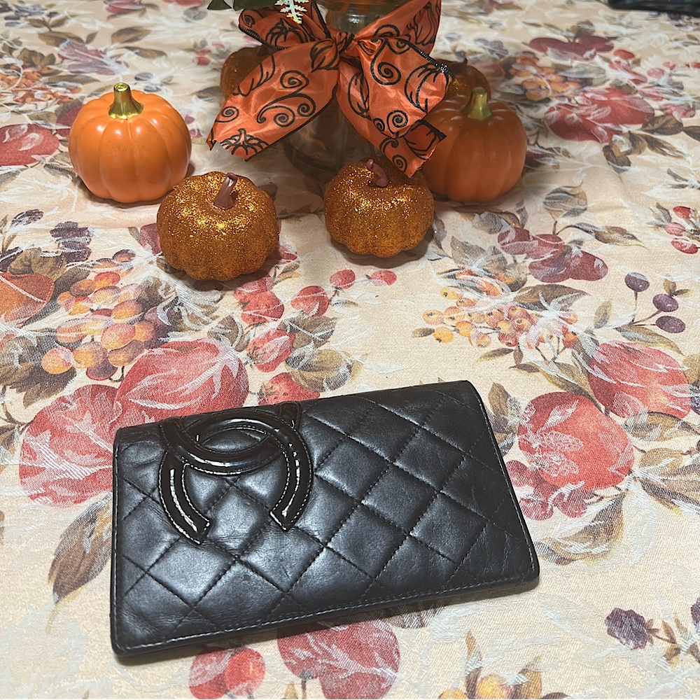 Authentic Chanel Cambon long wallet